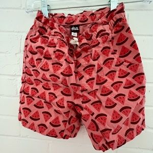 Tea Collection Paperbag Drawstring Shorts. Girls size 10.